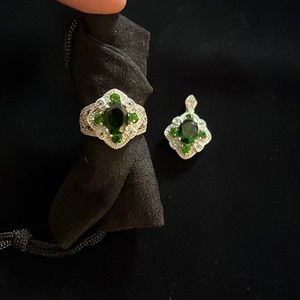 Sterling silver ring and pendant